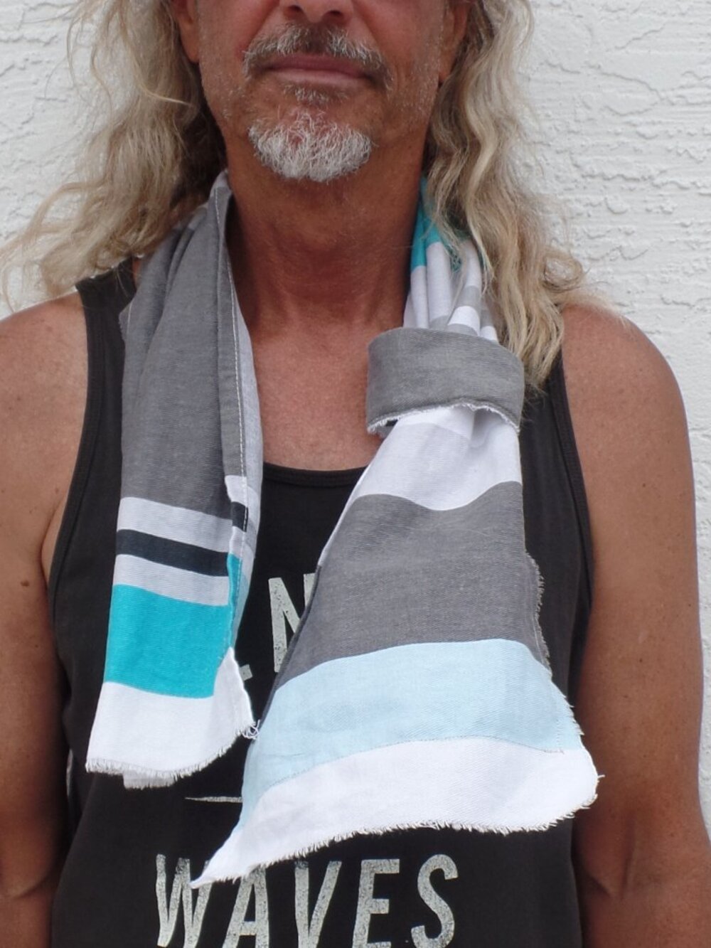 Hand Crafted LOOP-IN SWAG Scarf CLASSIC STRIPE - Picture 4 of 12